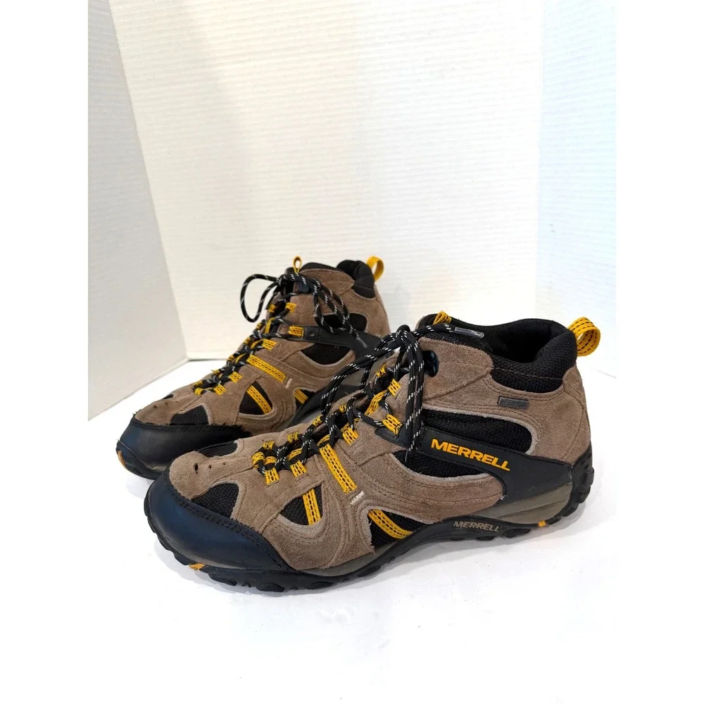 Merrell Yokota Trail Mid Waterproof Gunsmoke Suede Moab 2 MidTop Hiking Boots 12